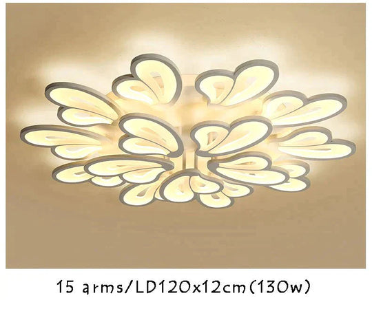 Modern Led Ceiling Lights For Living Room Dining Room Bedroom Foyer Luminaries White Frame Led Ceiling Lamps Input