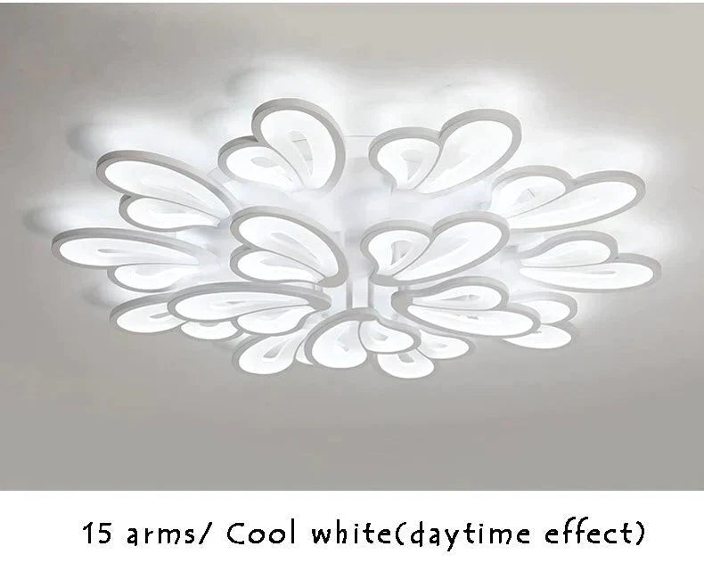 Modern Led Ceiling Lights For Living Room Dining Room Bedroom Foyer Luminaries White Frame Led Ceiling Lamps Input