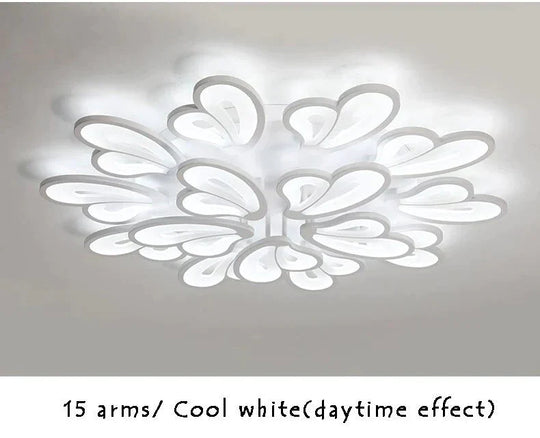 Modern Led Ceiling Lights For Living Room Dining Room Bedroom Foyer Luminaries White Frame Led Ceiling Lamps Input