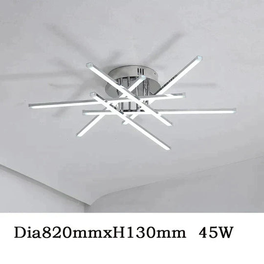Chrome Plated Finish Modern Led Ceiling Lights For Living Room Bedroom Study Room Home Deco Ceiling Lamp