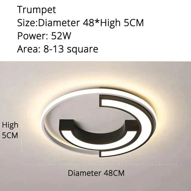 Ceiling Lights Round Shape LED Ceiling Light For Bedroom Kids Luminaire Creative Lighting Fixture