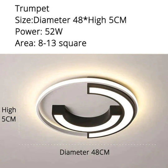 Ceiling Lights Round Shape LED Ceiling Light For Bedroom Kids Luminaire Creative Lighting Fixture