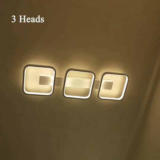 Led Ceiling Light Modern Lamp Living Room Lighting Fixture Bedroom Kitchen Surface Mount Flush Panel  3 Head