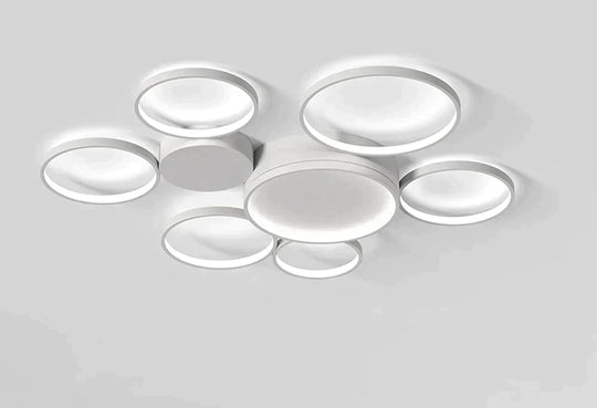 Modern Circular LED Ceiling Lights Bedroom Dining Room Ceiling Lamps Kitchen Plafondlamp Surface Mount Remote Control Lamparas