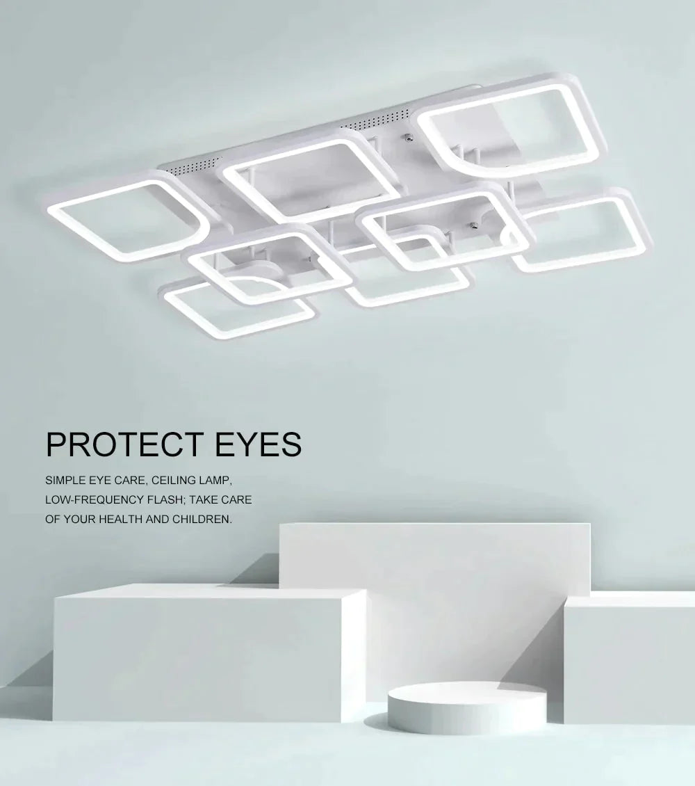 Modern LED Ceiling Lights Dimmable Lamp With APP Remote Control For Living Room Bedroom Home Decorative Fixture