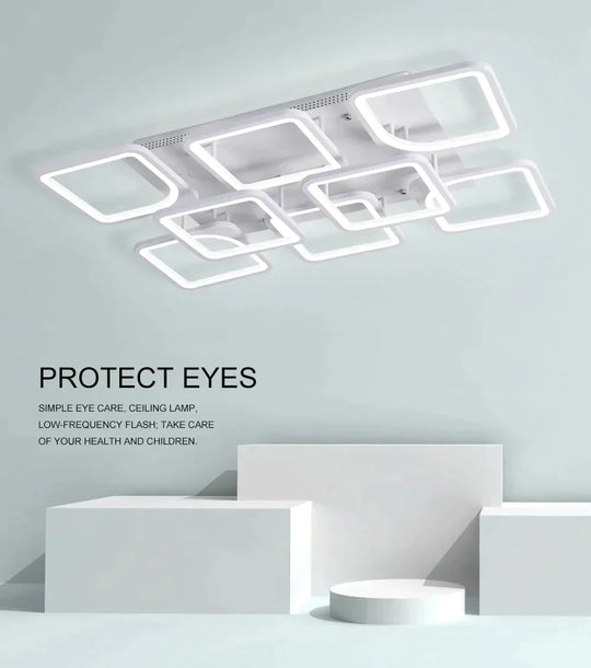 Modern LED Ceiling Lights Dimmable Lamp With APP Remote Control For Living Room Bedroom Home Decorative Fixture