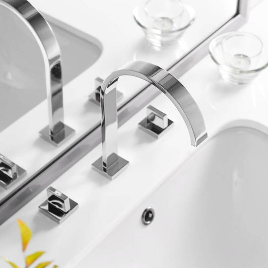 HydroBliss - Modern Double Handle Bathroom Faucet