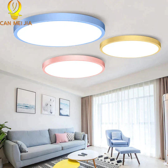 Led Ceiling Lamp Round LED Light 15W 20W 30W 50W Kitchen Luminaria Room Lights Modern Fixture Surface Mounted Home Lighting