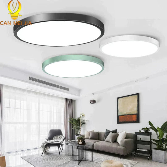 Led Ceiling Lamp Round LED Light 15W 20W 30W 50W Kitchen Luminaria Room Lights Modern Fixture Surface Mounted Home Lighting