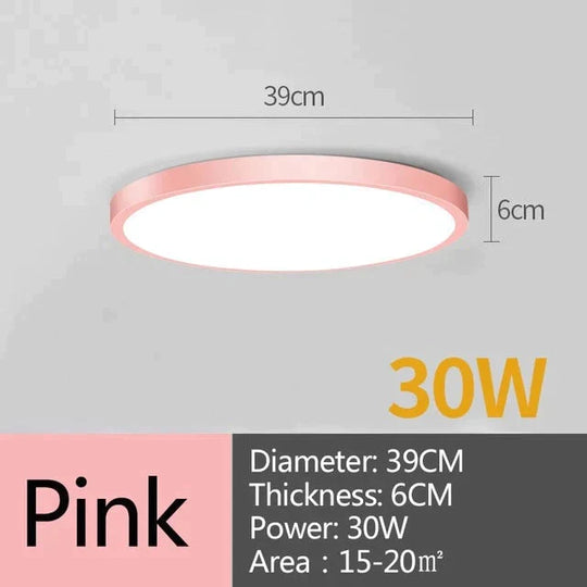 Led Ceiling Lamp Round LED Light 15W 20W 30W 50W Kitchen Luminaria Room Lights Modern Fixture Surface Mounted Home Lighting