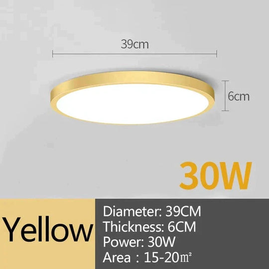 Led Ceiling Lamp Round LED Light 15W 20W 30W 50W Kitchen Luminaria Room Lights Modern Fixture Surface Mounted Home Lighting