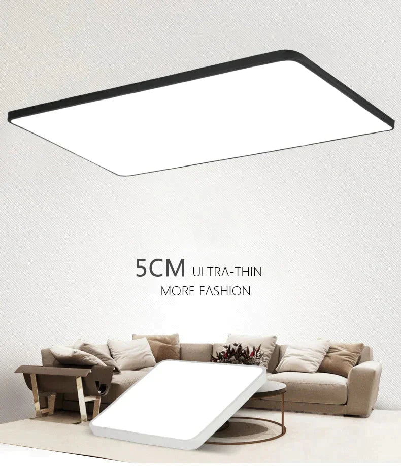 Surface Mount Ultra Thin 5cm LED Ceiling Light Dimmable Modern Lamp Home Lighting Living Room Bedroom Kitchen Lamparas De Techo