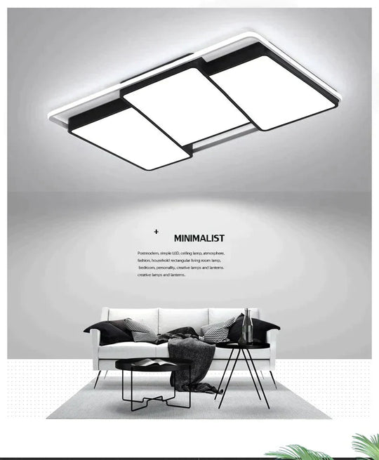 Modern Ceiling Lights Remote Dimmable Ceiling LED Lamp Fixture For Dining Living Room Bedroom Kitchen Home Decoration Light