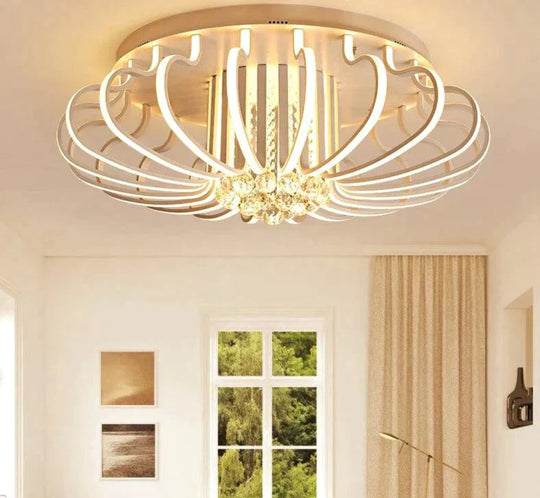 Modern Living Room Led Ceiling Lights For 10-15Square Meters Restaurant Indoor Light Luminarias Para Sala Remote Control