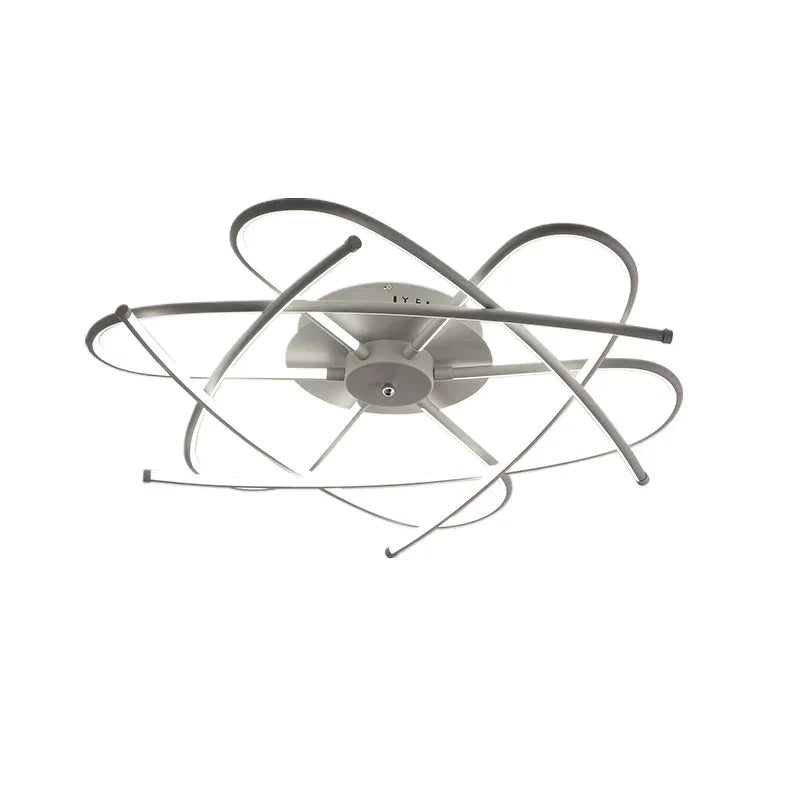 Matte Grey/Black Modern Led Ceiling Lights For Living Room Bedroom Study Room RC Dimmable Ceiling Lamp