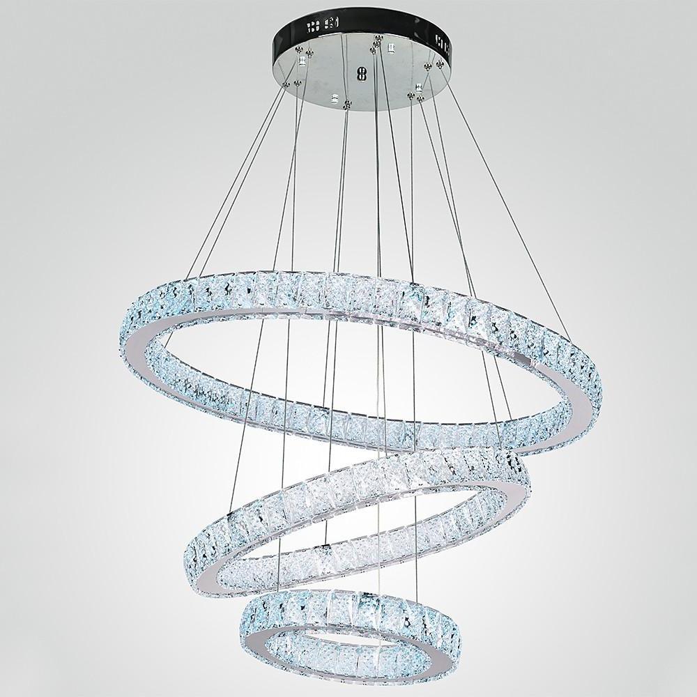 Geometrical Design Circle LED Crystal Chandelier