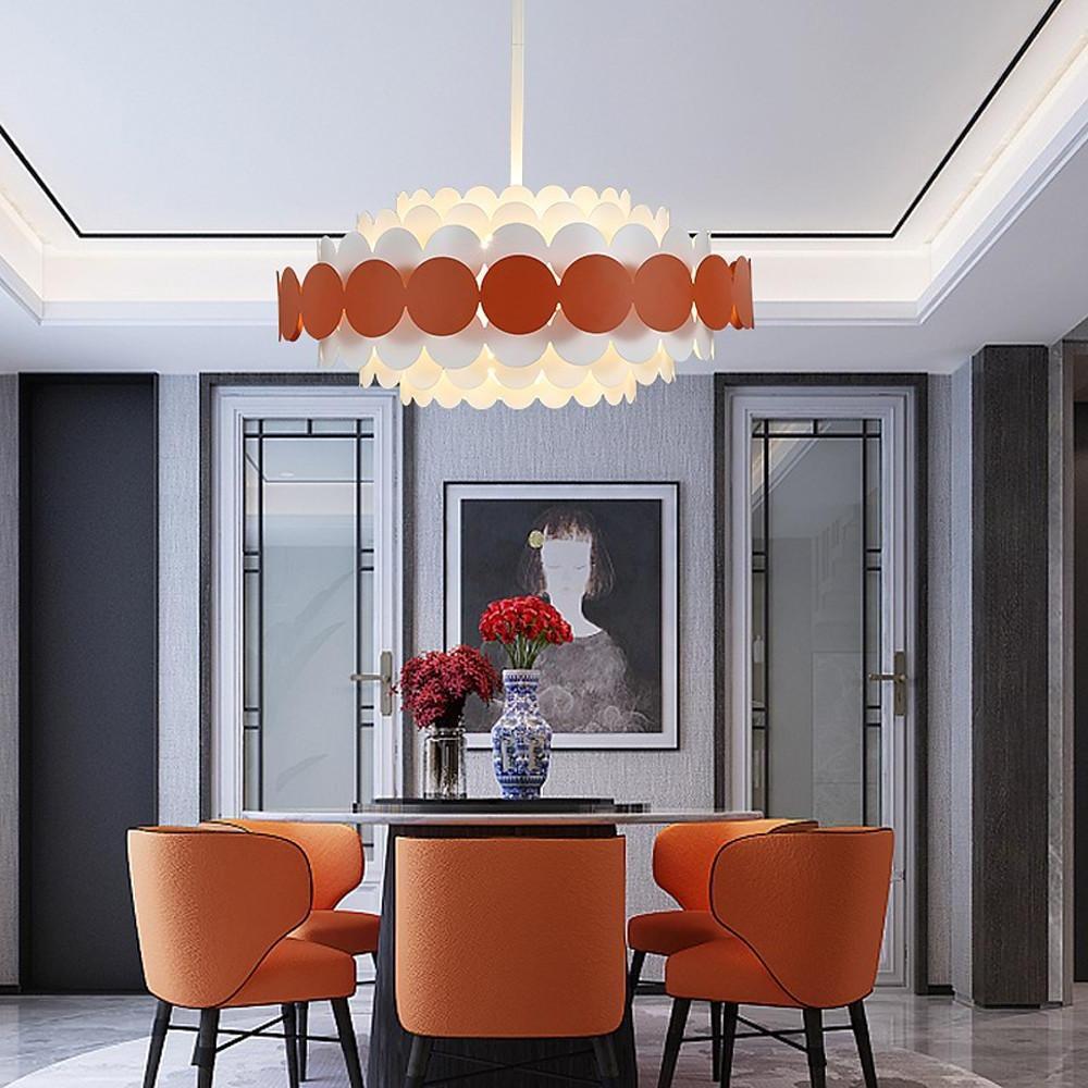 Circles Frills Blue Pendant Light – Metal Stylish Ceiling Light