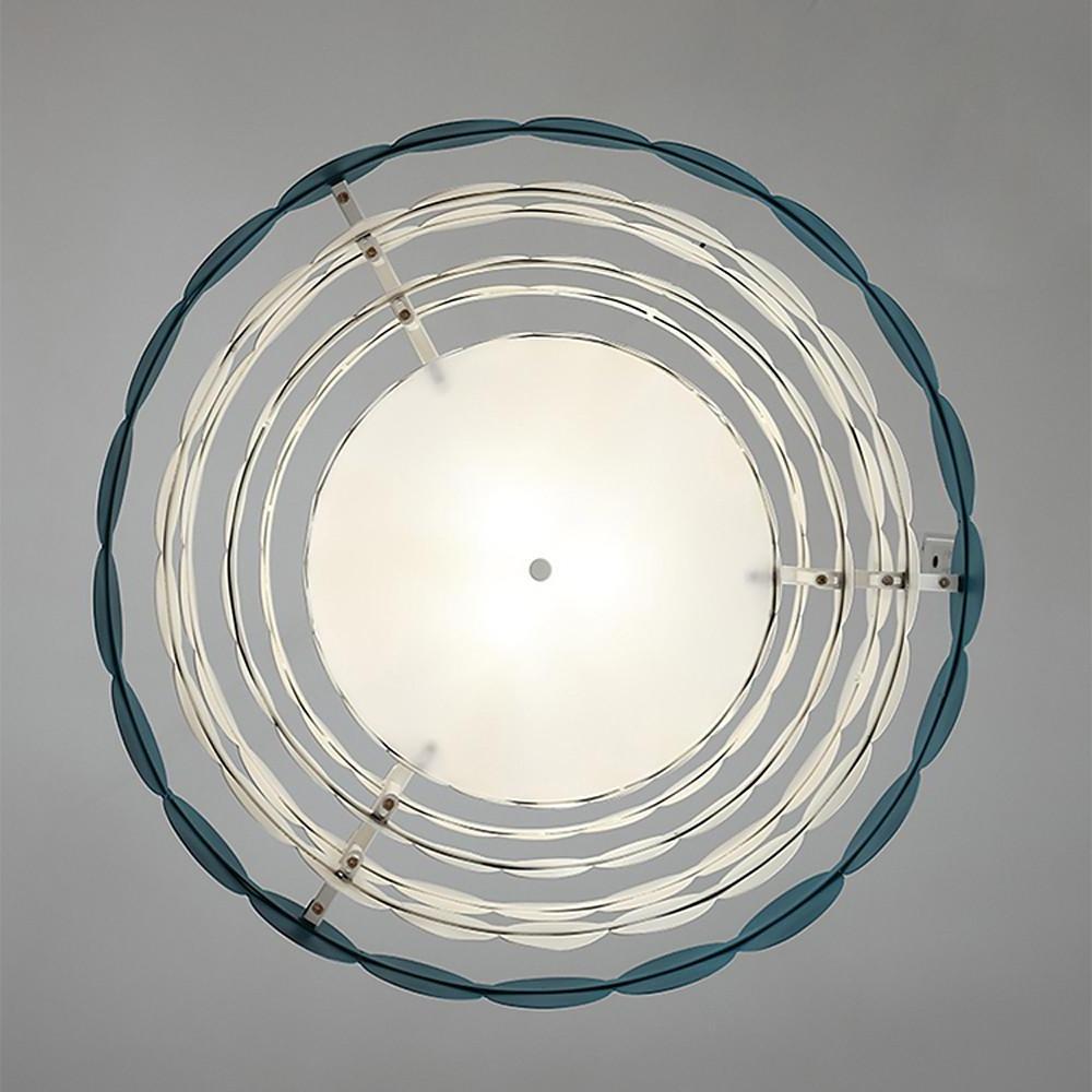 Circles Frills Blue Pendant Light – Metal Stylish Ceiling Light