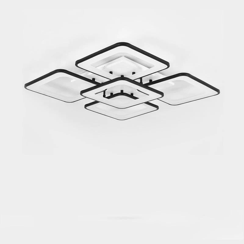 Remote Modern LED Ceiling Lights Fixture For Bedroom Dining Room Acrylic Lampshade Dimmable For 15-25 Meters Lamparas De Techo