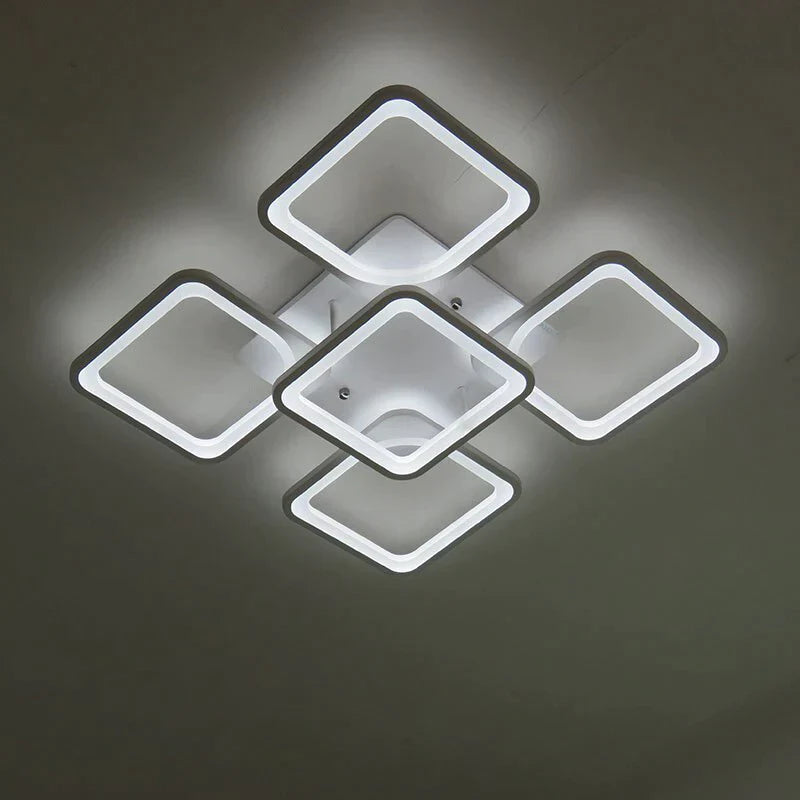 Remote Modern LED Ceiling Lights Fixture For Bedroom Dining Room Acrylic Lampshade Dimmable For 15-25 Meters Lamparas De Techo