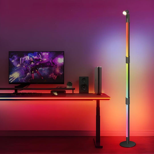 RGB Rotating Floor Lamp with Spotlight and Remote Control