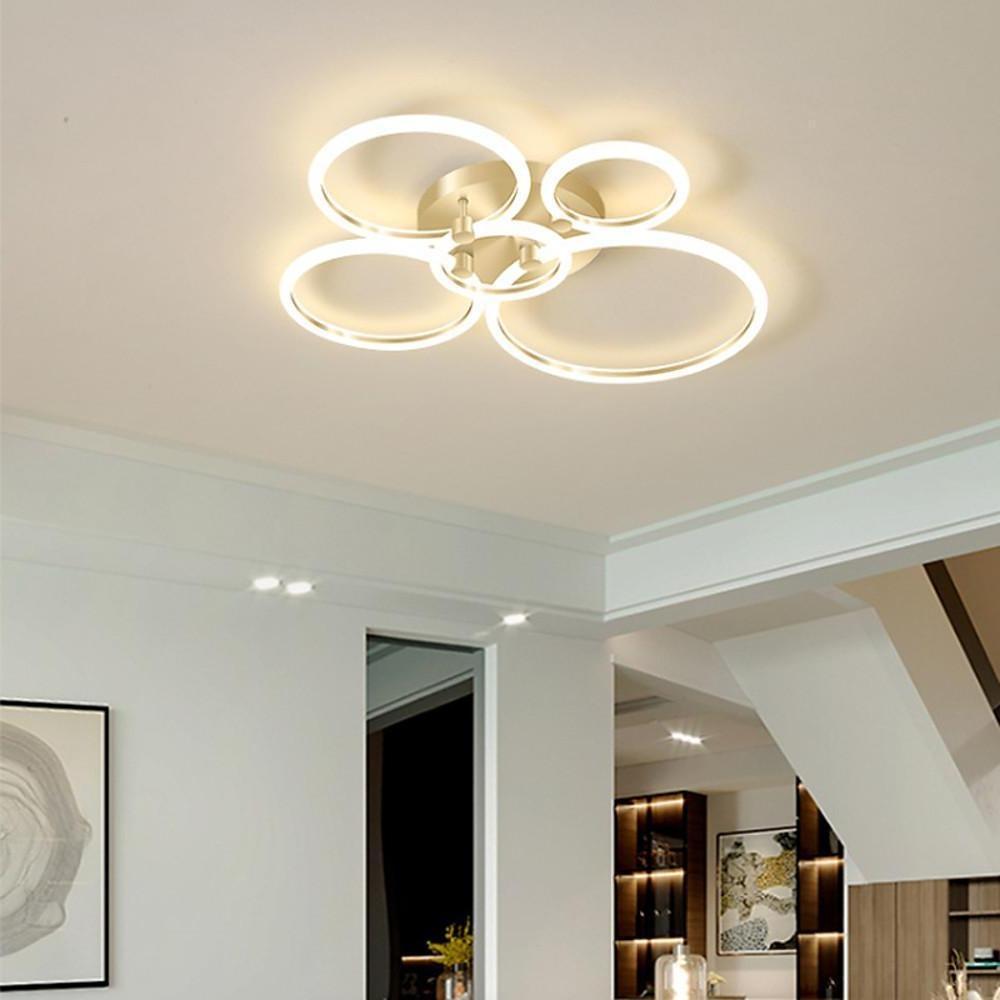Circular Ring Dimmable LED Modern Flush Mount Ceiling Light