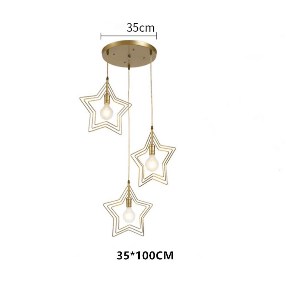 Multi Star Shaped Modern Metal Pendant Lighting