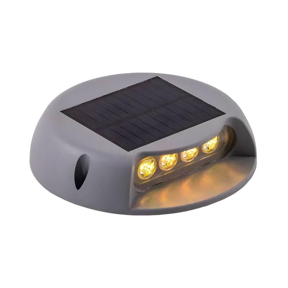 Round Solar LED Step and Deck Light