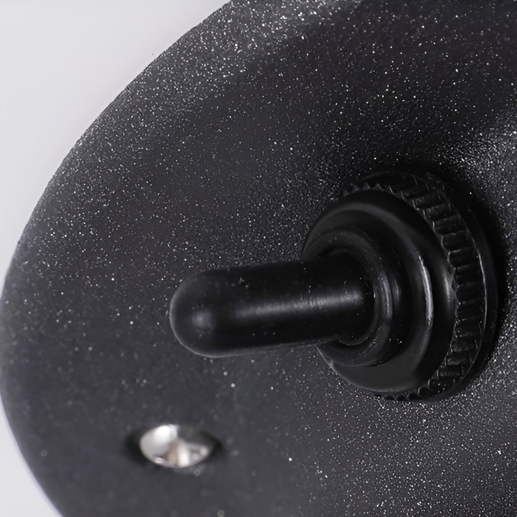 Round UFO-Shaped Solar LED Outdoor Wall Sconce Waterproof Light