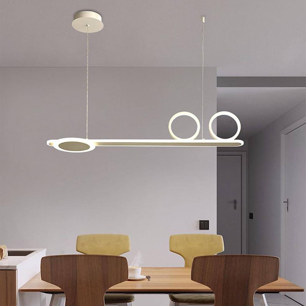 3 Circles Linear Design LED Modern Ceiling Lights White Black Gold Pendant Lighting