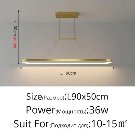 Salix V - Modern Minimalist Led Dimmable Bar Pendant Light