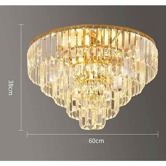 Candelabra Crystal LED Flush Mount Ceiling Light