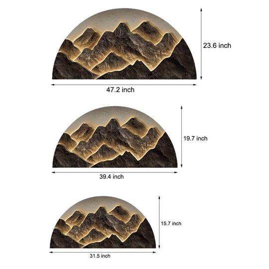 Semicircular LED Wall Decorative Painting