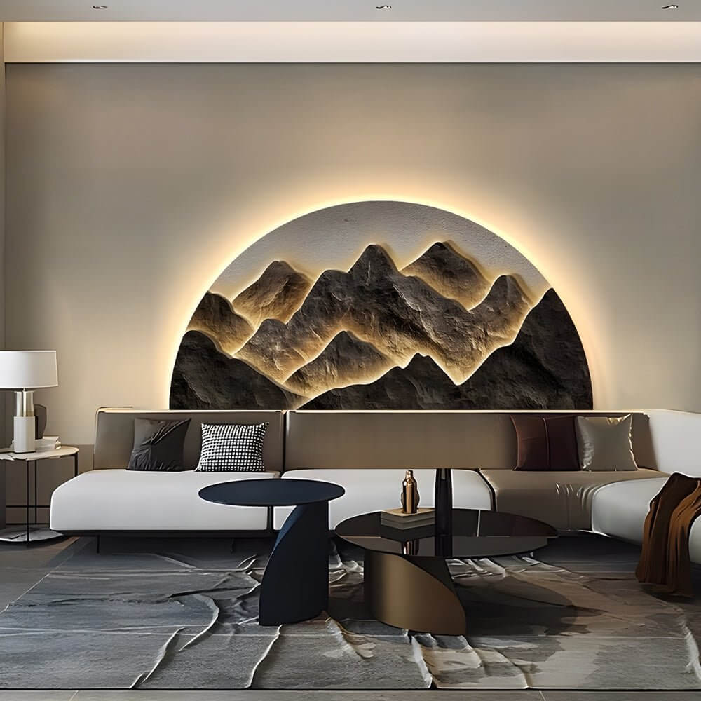 Semicircular LED Wall Decorative Painting