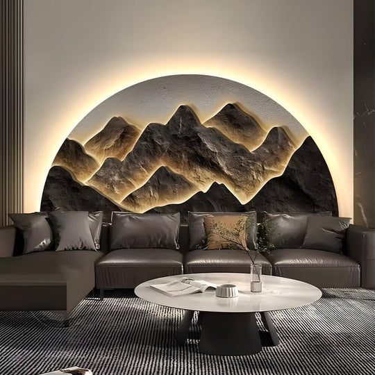 Semicircular LED Wall Decorative Painting