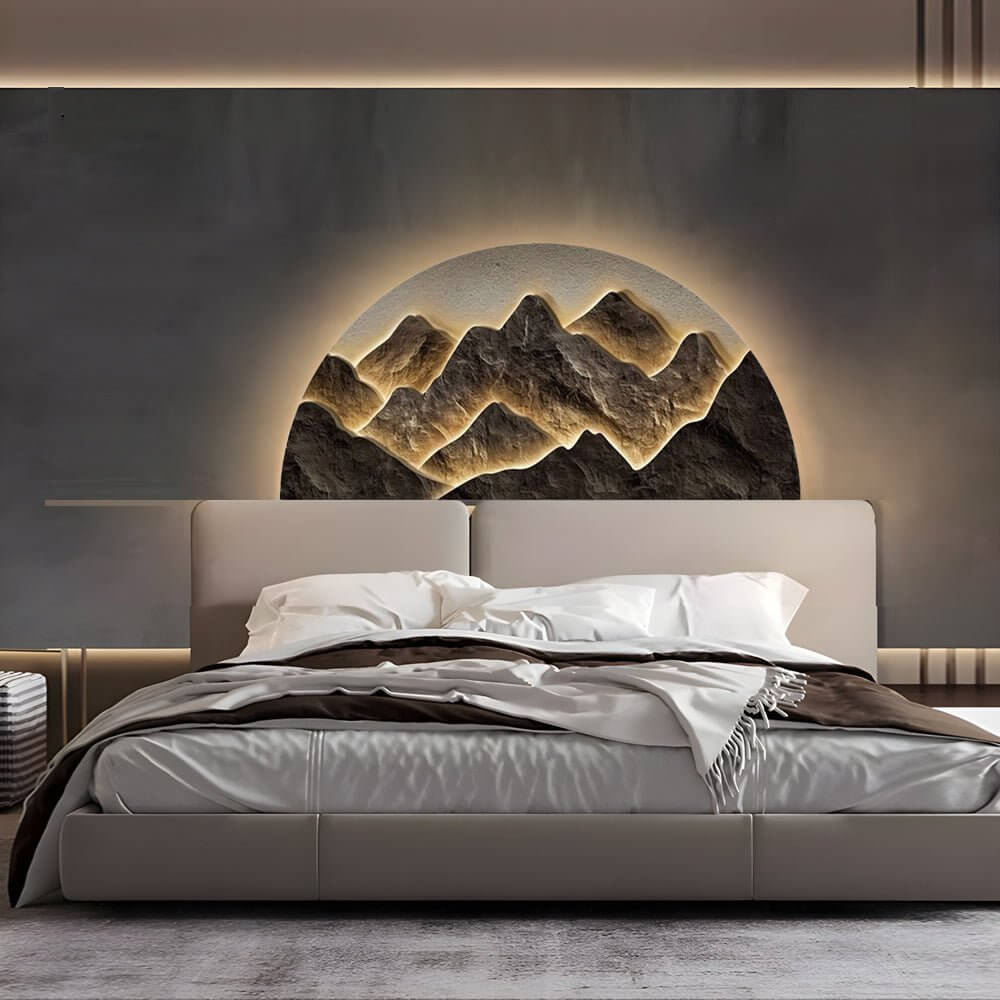 Semicircular LED Wall Decorative Painting
