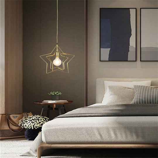 Multi Star Shaped Modern Metal Pendant Lighting