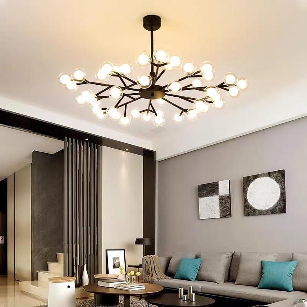 45 Lights LED Cluster Design Glass Modern Chandelier
