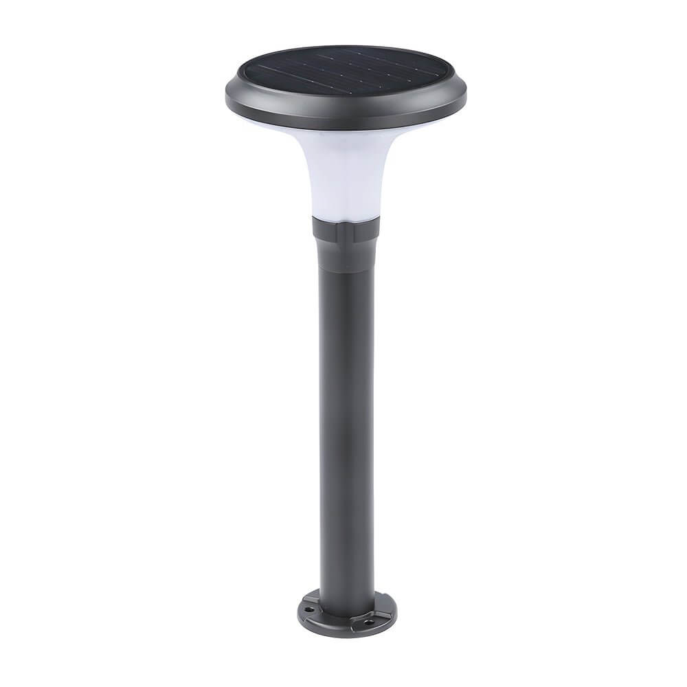 Sleek Black Solar LED Lawn Path Light – Contemporary Outdoor Lighting