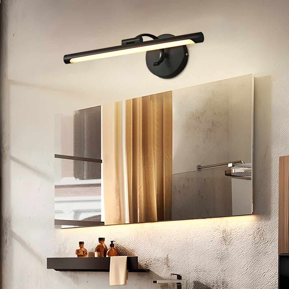 Sleek Rotatable Copper LED Bathroom Vanity Light Over Mirror