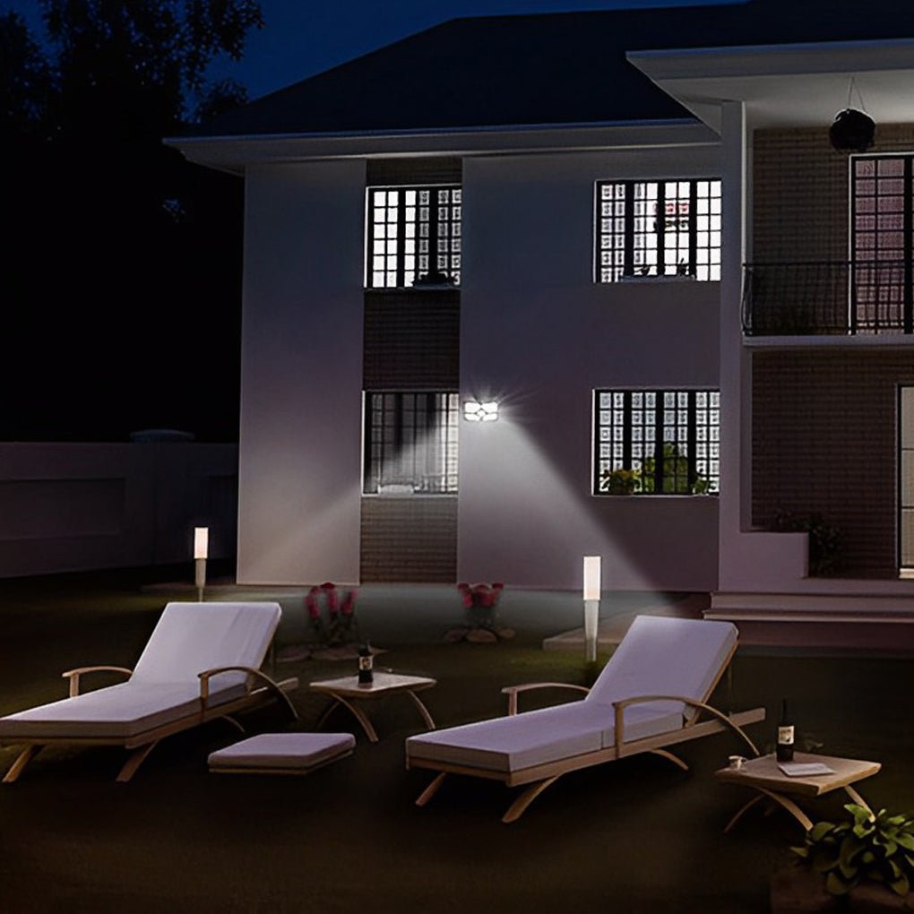 Solar Motion Sensor LED Outdoor Wall Lamp Waterproof Garden Light