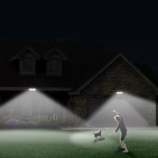 Solar Motion Sensor LED Outdoor Wall Lamp with Intelligent Control