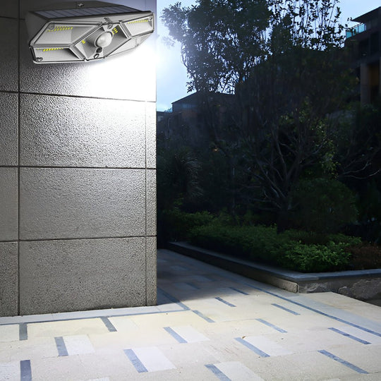 Solar Motion Sensor LED Outdoor Wall Lamp with Intelligent Control