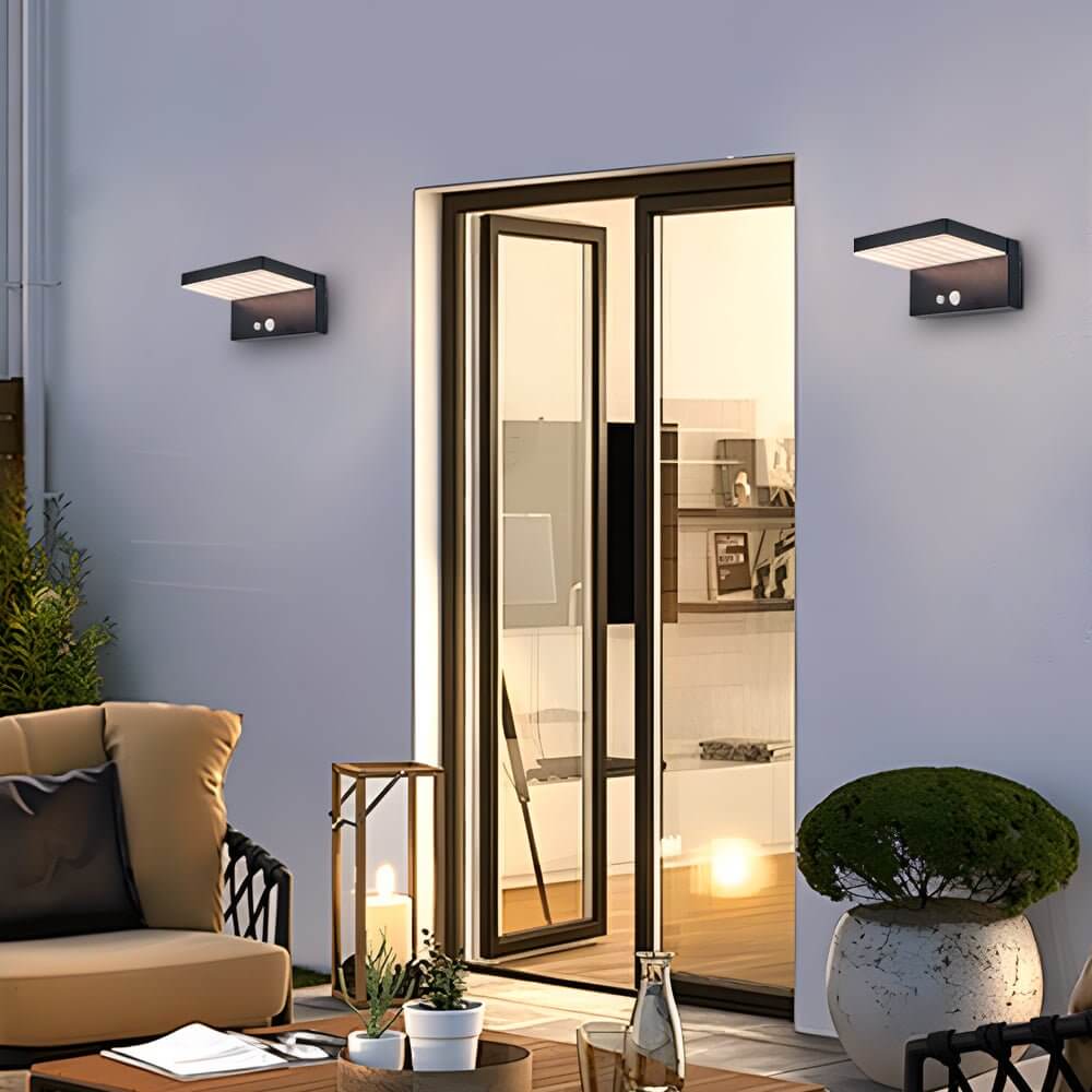 Solar Powered LED Motion Sensor Outdoor Wall Light