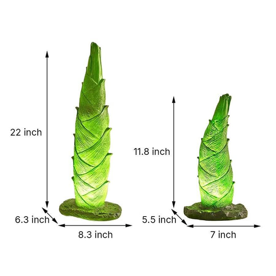 Solar Panda and Bamboo Garden LED Outdoor Lamp