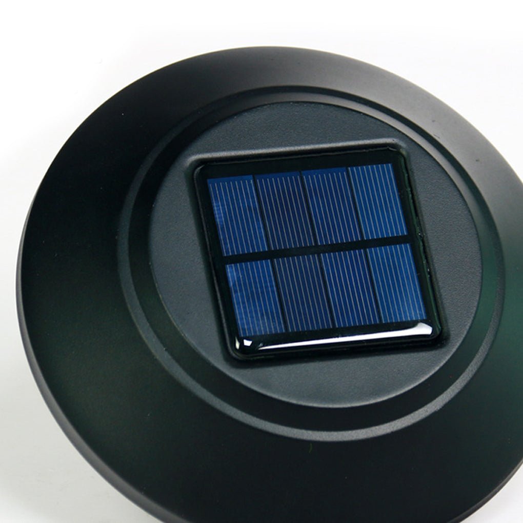 Elegant Solar LED Outdoor Post Light with Water Glass Lens