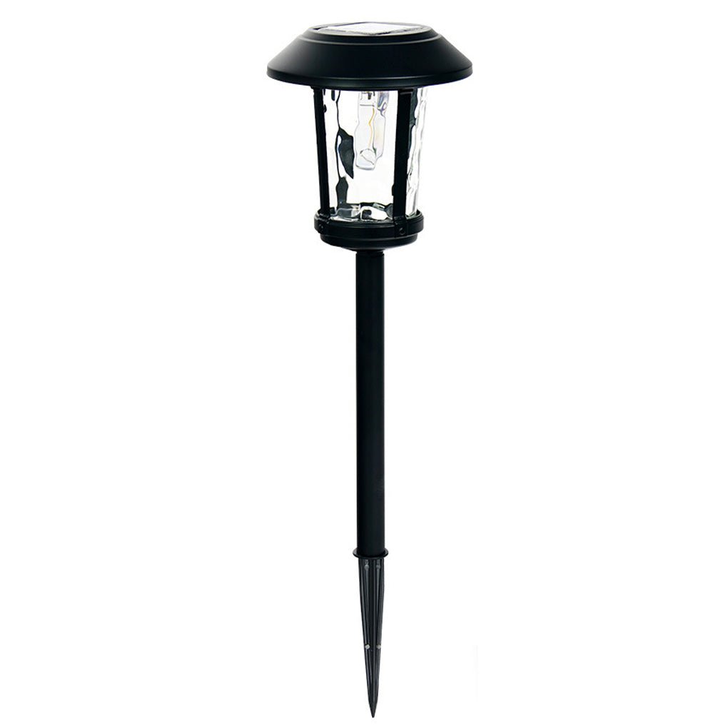 Elegant Solar LED Outdoor Post Light with Water Glass Lens