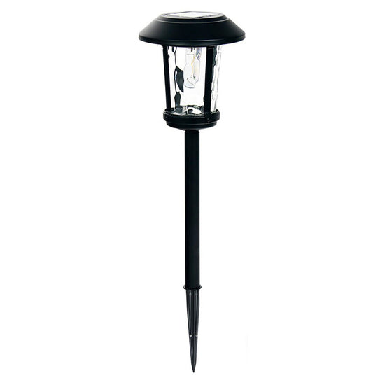 Elegant Solar LED Outdoor Post Light with Water Glass Lens