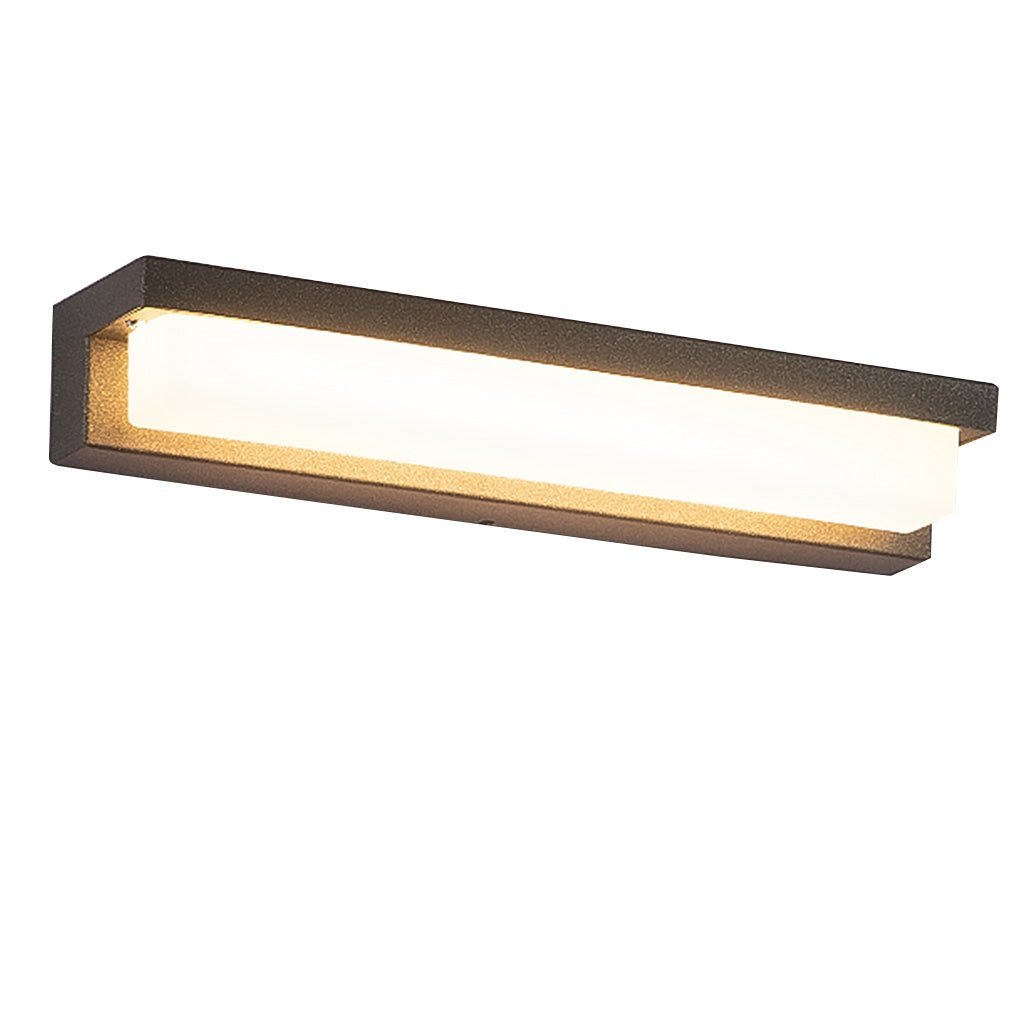 Contemporary Rectangle Weatherproof Stainless Steel Outdoor Wall Light