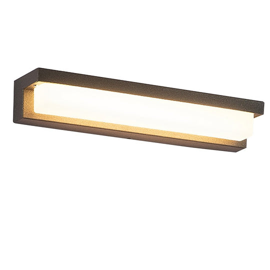 Contemporary Rectangle Weatherproof Stainless Steel Outdoor Wall Light